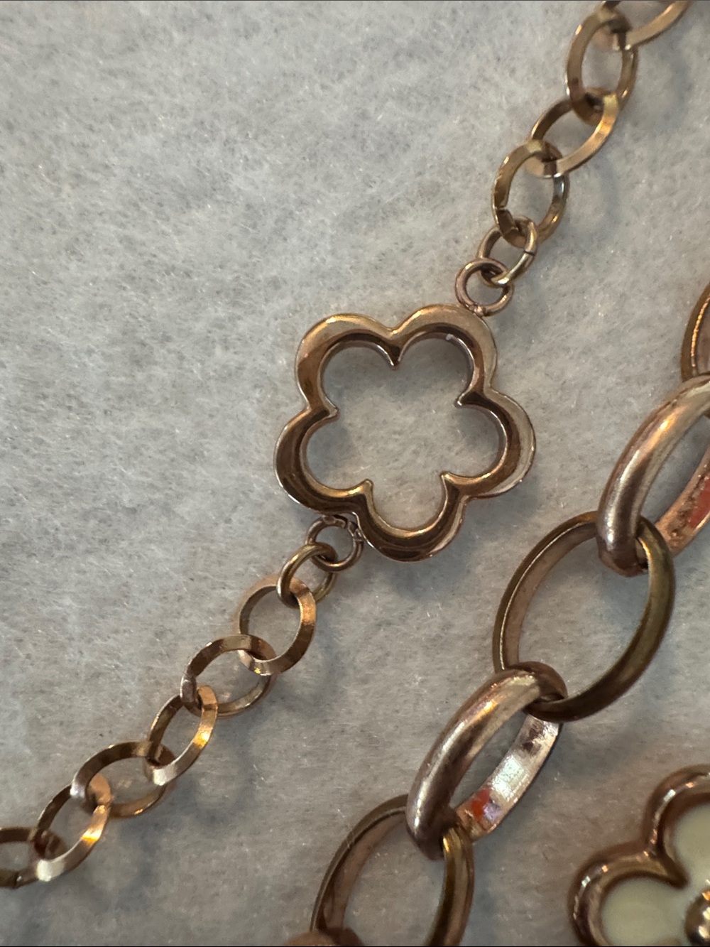 Folli Follie Rose Gold Multi-Strand Floral Necklace - Picture 7 of 10